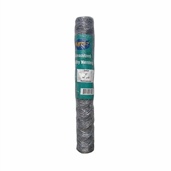 Galvanized Hexagonal Poultry Netting Chicken Wire 24" x50' x 2" Mesh 20GA