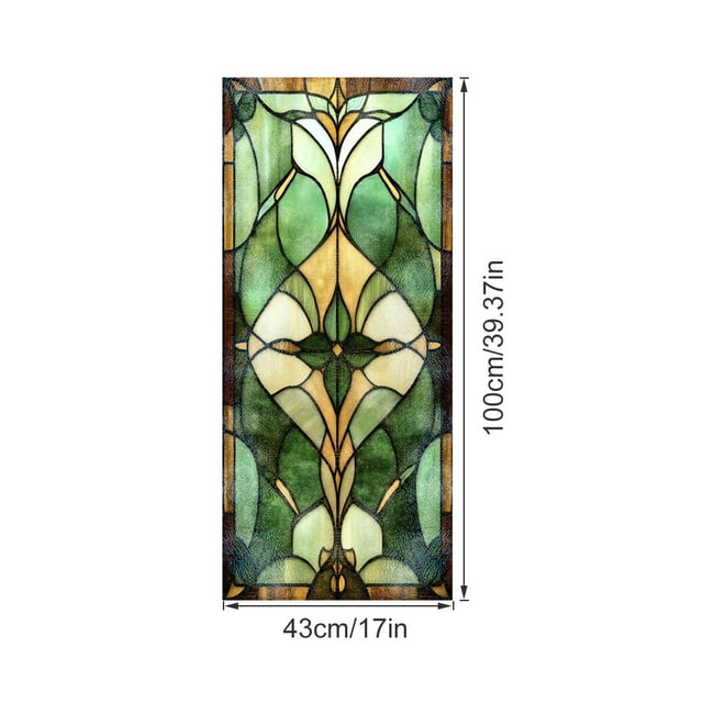 BotaniNest Window Clings Decorative Stickers Removable Translucent Film For Home Glass Door