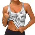 thumbnail image 3 of Daiia Airplane Printed Women's Sports Bra, Breathable Activewear Bra with U-Back Design and Removable Pads, Comfortable and Supportive for Yoga, Workout-XX-Large, 3 of 8