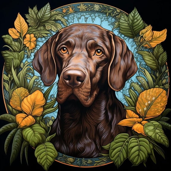 wooden puzzle The dog in the wreath Intelligent Game Fit togather a magic Art for home Decoration or Prensent 1000 pieces