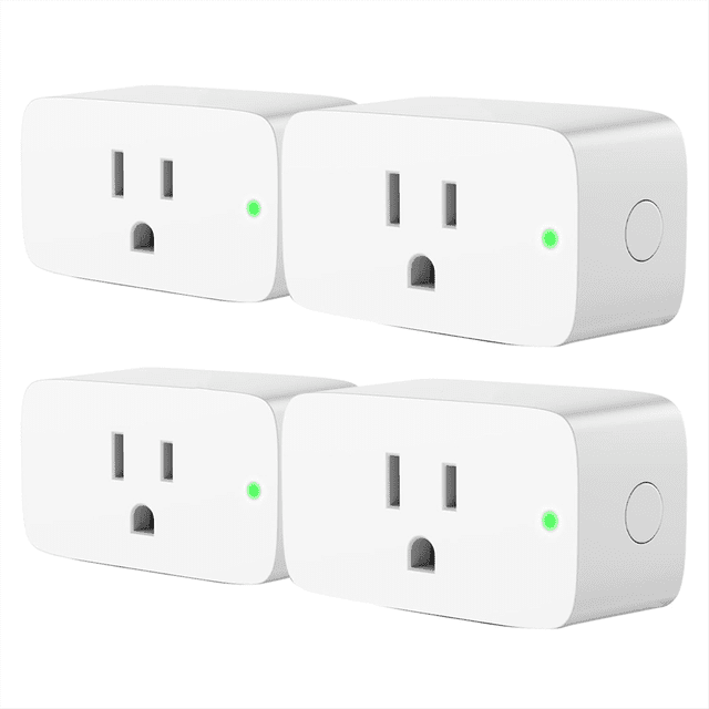 Smart Plug, Work with , , , ,Smart Home Automation, APP Remote Control,Schedule,4 Pack US Plug,4 * smart plugs