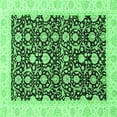 thumbnail image 1 of Ahgly Company Indoor Square Oriental Emerald Green Traditional Area Rugs, 3' Square, 1 of 4