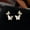 Color 08, variant on Faty-T Calamus Flower Stud Earrings, Elegant And Fashionable, With Zirconia Butterfly-Shaped Earrings