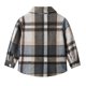 thumbnail image 5 of Cowsor Toddler Baby Boys and Girls Plaid Shirts Jacket Long Sleeve Lapel Button Down Top Outwear Clothes, 5 of 7