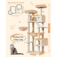 thumbnail image 3 of Árbol para Gatos Taoqimiao MS026LM 180 cm con 8 postes de rascado de sisal, 3 of 9
