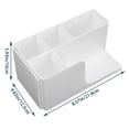 thumbnail image 2 of YOSADIER Lipstick Storage Holder White 1Pack 8.6x4.8in Plastic Dresser Organizing Box, 2 of 8