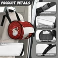 thumbnail image 6 of ZIATUBLE Christmas Santa Claus Paper Towel Dispenser Snowflakes Hanging Paper Towel Case Reusable Roll Tissue Dust Bag Universal Carrying and Storage Case Dustproof Paper Dust Cover, 6 of 7