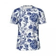 thumbnail image 5 of Butterfly Sports T-Shirt Vintage Blue Flower Novelty T-Shirts Man Streetwear Tee Shirt Sum, 5 of 5
