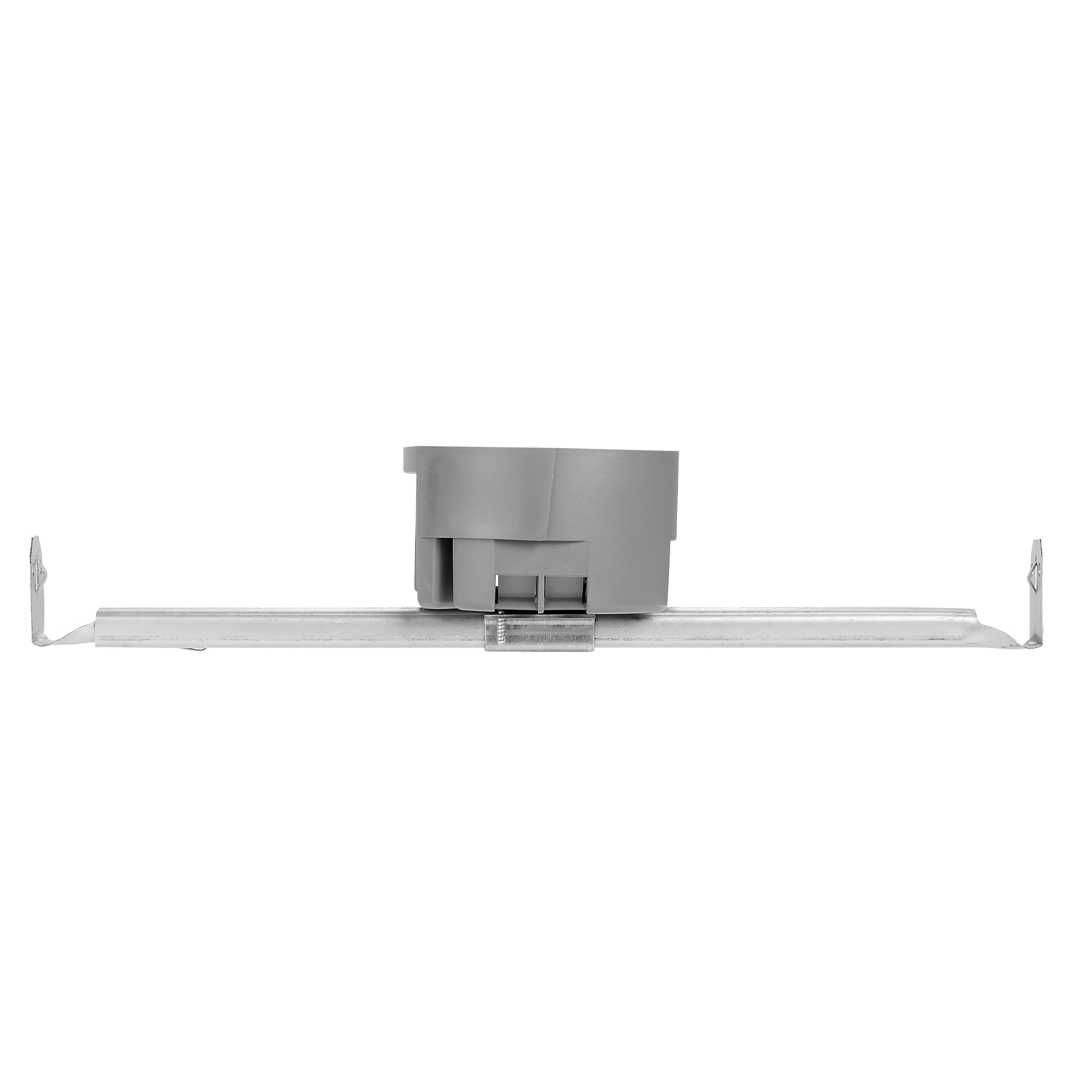 Maxxima 1-Gang 4 in. Round Junction Box, 20 Cu. in, New Work Electrical Ceiling Box with Adjustable Hanger Bar, Fire Rated (10 Pack)