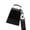 Black, variant on hejhncii Lasting Cheer Cowbell 4 Inch Big Load Antirust Coating Sports Game Activity Cheering Accessory With Secure Wrist Rope