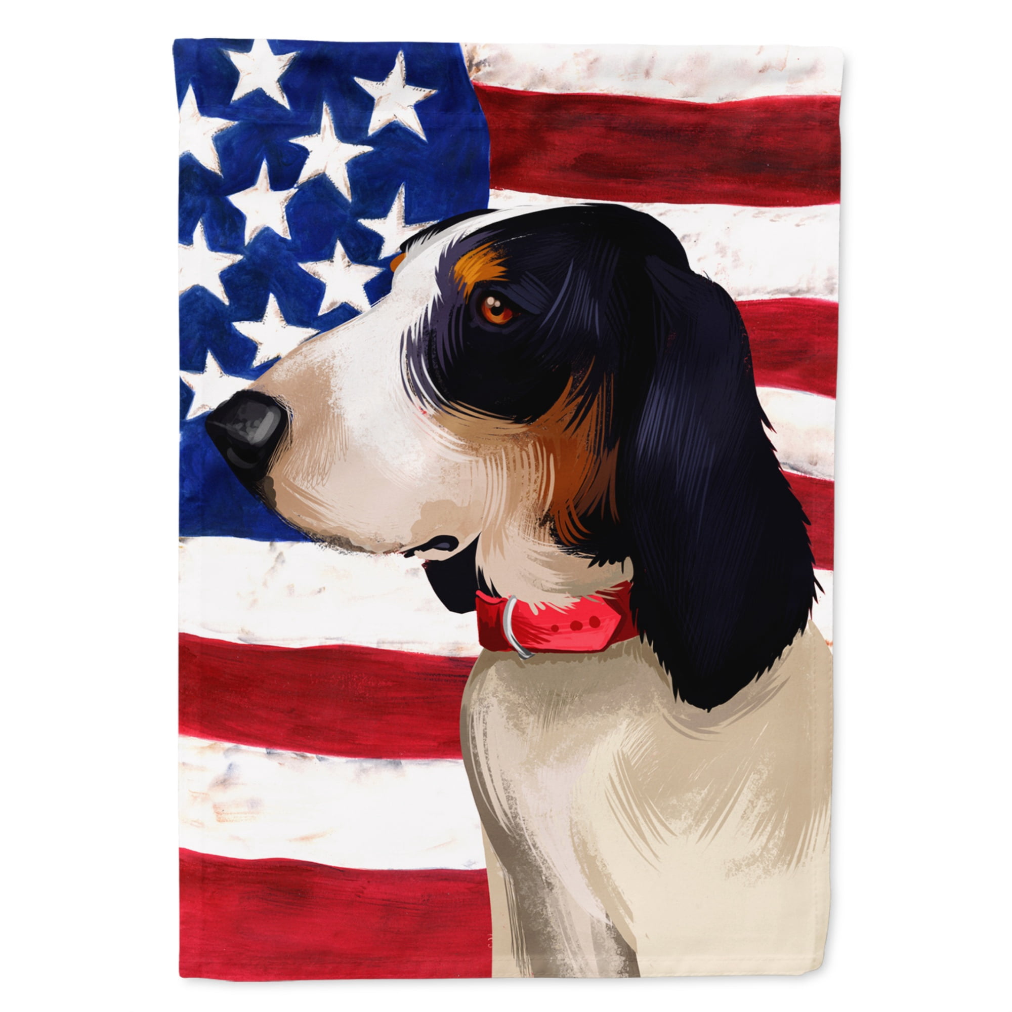 Ariegeois Dog American Flag Garden Flag