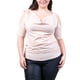 thumbnail image 5 of Blusa escote drapeado Roman Fashion Beige Talla Extra 42, 5 of 6