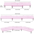 thumbnail image 2 of Dual Monitor Stand Riser, 3-Layer Pink Acrylic Desk Organizer with -Slip Pads for 2 Screens, 2 of 6