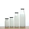 thumbnail image 7 of ACDANC 4Pcs Glass Milk Bottles with Caps Milk Containers Glass Milk Jugs 200ml, 7 of 7