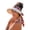 Beige, variant on Scarf Accent Visor, Packable Wide Brim Sun Hat for Women, Cotton Linen Blend Adjustable Sweatband for Beach UPF 50+