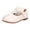 Beige, variant on RotHome Girls Dress Shoes Toddler Mary Janes Flats Perforated Oxford Round Toe Non-Slip Flexible Soft Sole Breathable Lightweight Classic T-Strap Uniform Dressy Footwear