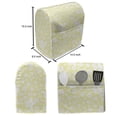 thumbnail image 4 of Floral Stand Mixer Cover, Graphic Daisy Blossoms Design on Yellow Background Spring Flowers Art, Kitchen Appliance Organizer Bag Cover with Pockets, 5 Quarts, Yellow White, by Ambesonne, 4 of 4