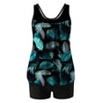 thumbnail image 5 of Rotm Tankinis Swimwear for Women Blouson Tankini Swimsuits for Women 2026 Tummy Control Two Piece Bathing Suits with Sporty Pockets Swim Shorts Mint Green,S, 5 of 6