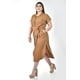 thumbnail image 2 of Vestido camisero de lino Roman Fashion /Tallas Extras 2107 (Cafe) cafe 42, 2 of 6
