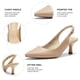 thumbnail image 5 of Zapatos de Tacón Bajo con Tira Trasera para Mujer DREAM PAIRS en Nude, 5 of 7
