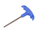 thumbnail image 3 of Uxcell H4 T-Handle Hex Wrench 4mm S2 Steel T-Key Inner Hexagon Spanner Repair Tool, 3 of 5