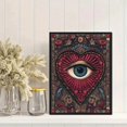 thumbnail image 2 of Qisvanset All-Seeing Eye Heart Canvas Print 15.75x11.81 Inches, 2 of 8