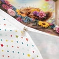 thumbnail image 4 of jejeloiu Cute Brown Highland Cow Duvet Cover Set Kids,Rustic Farm Colorful Floral Bedding Full,Reversible,3pcs(No Comforter), 4 of 6