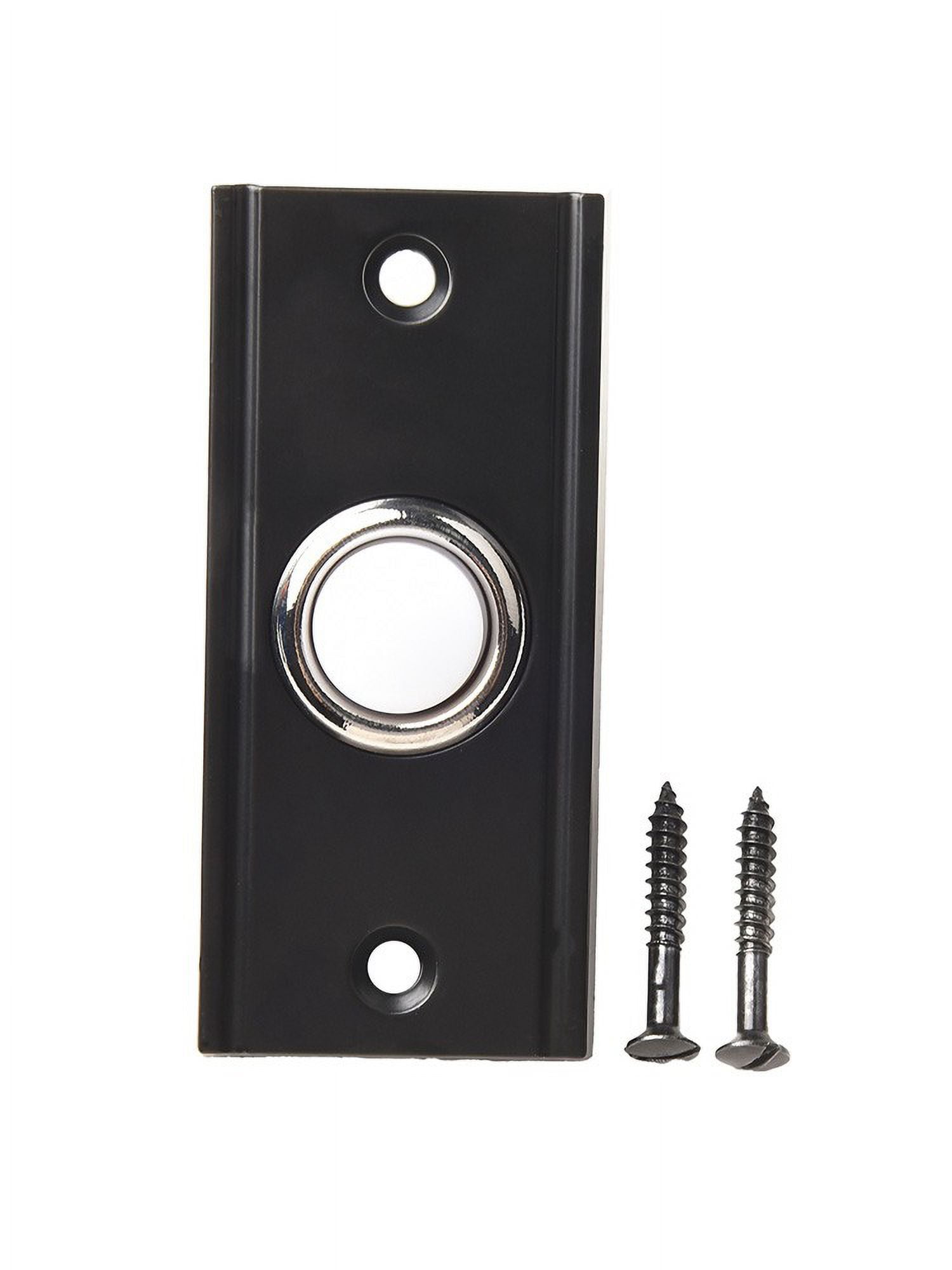 LED Lighted Doorbell Button, Upgraded Solid And Sleek Metal Wall Mounted Door Bell Push Buttons For Home, Universal Garage Door Opener Switch (Retro - View #3