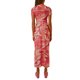 thumbnail image 5 of Txlixc Vestido de manga corta femenino elegante impresión de cuello redondo vestido de fiesta de verano Txlixc  moda, 5 of 10