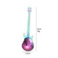 thumbnail image 3 of Toddmomy 3Pcs Guitar Shaped Mixing Spoons Blue Black Iridescent Stainless Steel For Home Use Bistro Bar, 3 of 8