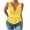 Yellow, variant on fatyb Women's Tank Tops Ruched V Neck Sleeveless Tops Casual Side Drawstring Summer Shirts for Women