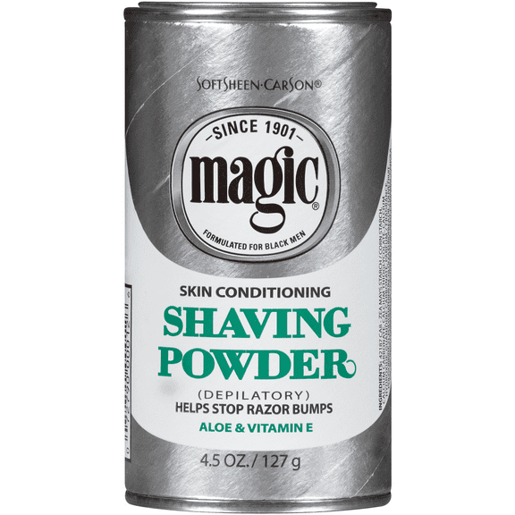 Magic Conditioning Shaving Powder, All Skin Types, Vitamin E and Aloe, Depilatory, 5 fl oz