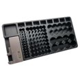 thumbnail image 1 of Removable Battery Tester Battery Organizer Storage Box Case Holder Slot Rack With For 98 Pcs Aa Aaa 9v C D Type Battery (black), 1 of 2