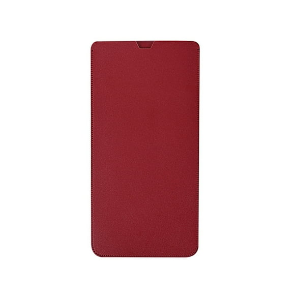 Dustproof Keyboard Sleeve Wear-resistant Portable Faux Leather Keyboard Case for Logitech K380 - Red