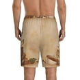 thumbnail image 3 of Daiia Engraved Coffee On Kraft Paper Mens Woven Stretch Pajama Short,Short Pajama Pants-3X-Large, 3 of 9
