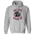 thumbnail image 1 of No You Hang up Ghost Hoodie Sweatshirt Unisex Large Grey, 1 of 5