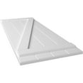 thumbnail image 6 of Ekena Millwork 21 1/2"W x 35"H True Fit PVC Four Board Joined Board-n-Batten Shutters w/Z-Bar, Unfinished (Per Pair - Hardware Not Included), 6 of 6
