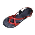 thumbnail image 2 of OKBOP Flip Flops for Women Open Toe Flip-Flops Flat Sandals for Women Summer Casual Ankle Strap Shoes, 2 of 8