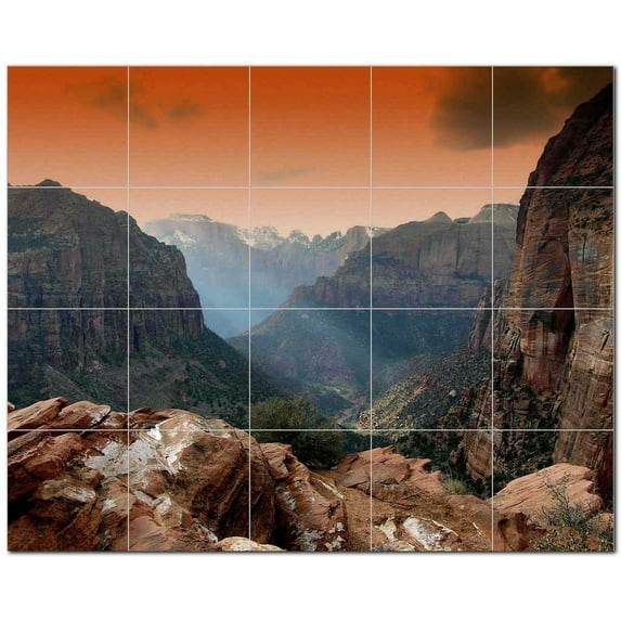 River Ceramic Tile Mural Kitchen Backsplash Bathroom Shower, 401489-S54