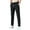 Black, variant on Mens Slim Fit Joggers Pants Elastic Waist Casual Comfy Solid Pocket Bandage Drawstring Pants Black