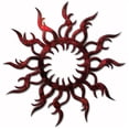thumbnail image 2 of Sun Spiral Metal Wall Art, Steel Wall Decor, 2 of 5