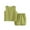 Green, variant on Jgppe Baby Boys Girls Set 2 Piece Soft Tank Tops and Elastic Short Pants Solid Color Summer Outfits 9Months-5Years