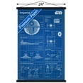 thumbnail image 3 of Star Wars: Saga - Imperial Blueprint Wall Poster with Wooden Magnetic Frame, 22.375" x 34", 3 of 3