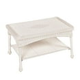 thumbnail image 1 of Afuera Living Table Basse Moderne en Osier pour Patio, Blanc, 1 of 7