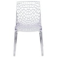 thumbnail image 4 of BizChair 4 Pk. Transparent Stacking Side Chair with Artistic Pattern Design, 4 of 12