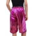 thumbnail image 3 of RXIRUCGD 2025 Summer Clothes for Kids Solid Color Loose Glossy Straight Leg Shorts For Boys And Girls Five Part Shorts For Performance Mid Length Shorts, 3 of 4