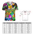 thumbnail image 2 of T-Shirt pour Femmes Geometry Dash Imprimé Graphique Tee Blouse Stylée Chemise Tendance Grand, 2 of 8