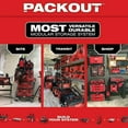 thumbnail image 2 of Milwaukee Tool PACKOUT Compact Tool Box, Polypropylene, Black/Red, 16-1/4 in W x 10 in D x 13 in H, 2 of 9