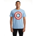 thumbnail image 5 of Marvel Comics Captain America Shirt Men's Shield Distressed Short Sleeve Tee, 5 of 5