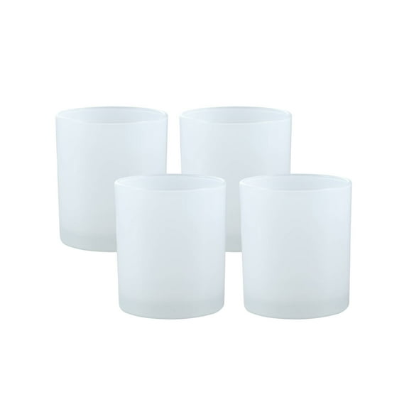 Aspen Creative 25710-66-4,Milk Votive Candle Holder for Festival Decor,Wedding Parties,Holiday and Home Decor,3-1/2"D x 4"H.Set of 4.